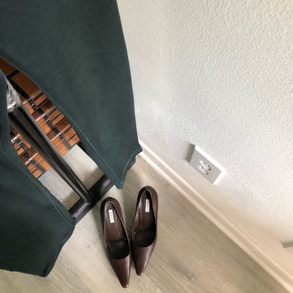 Alfani Brown Leather Upper Clean Preowned Brown  4 inch Heel - Picture 9 of 11